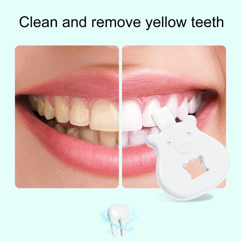 

1 Set Bear Shaped Kids Tooth Wipes Sponge Head Teeth Cleaner for Baby Teeth Gentle Cleaning and Cavity Prevention A2UB