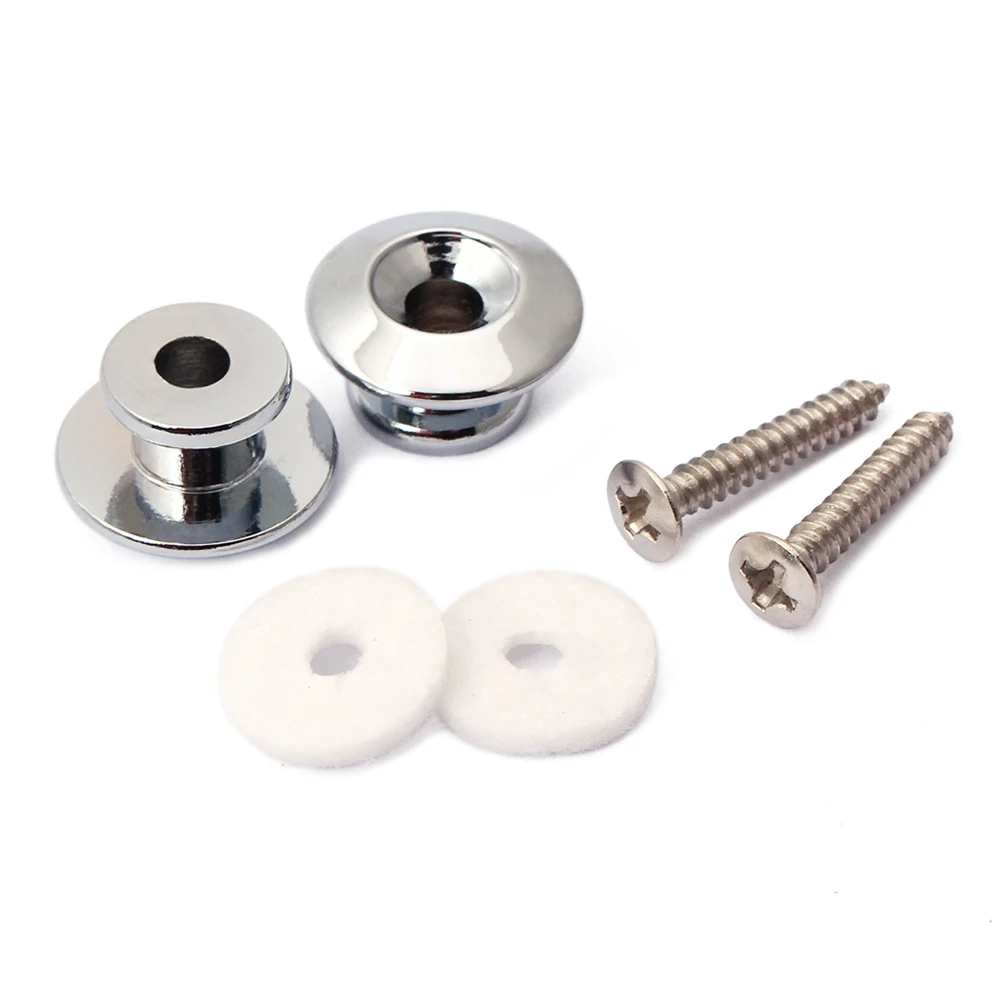 

2PCS Mushroom Guitar Locks Straplock Buttons Guitar Belt Button with Mounting Screws For Acoustic Guitar Parts