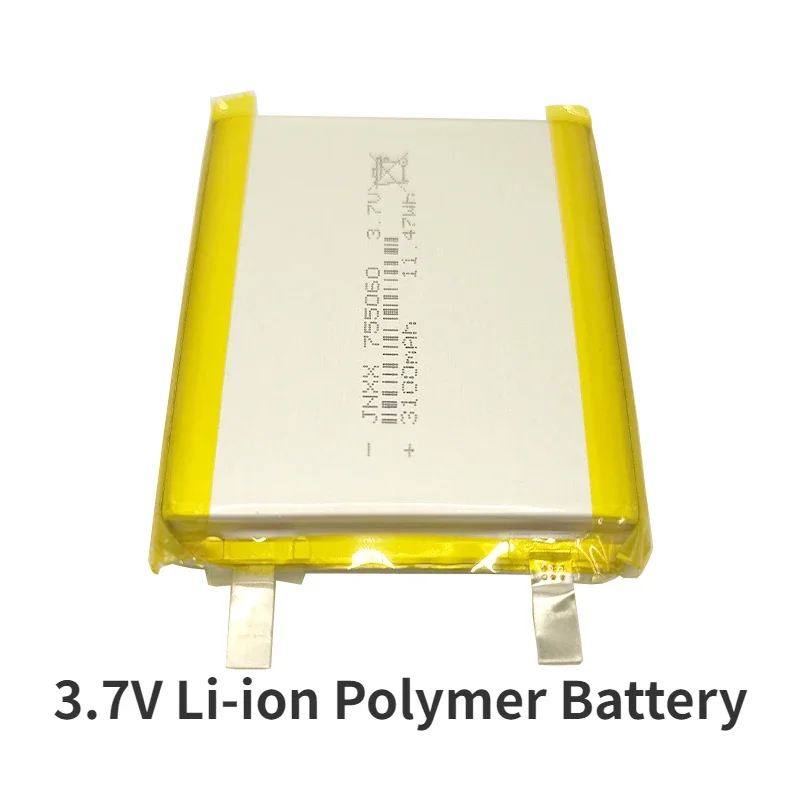 New 755060 Li-polymer Battery Polymer Large Capacity Lithium Batteries Cells for Beauty Instrument Toy LED Light Digital BCAK