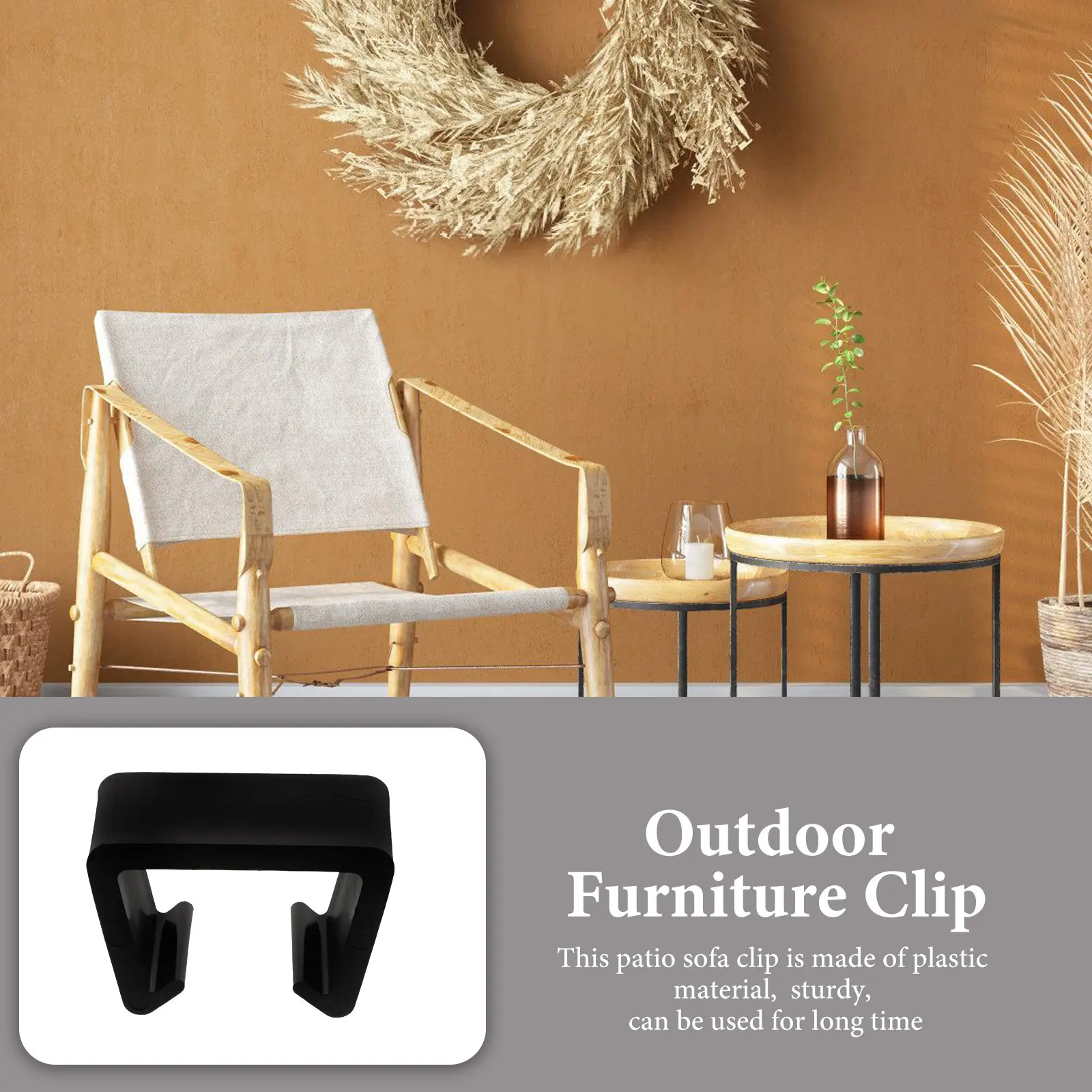 10Pcs Patio Furniture Clips Sturdy Rattan Wicker Sofa Fasteners Sectional Chair Connector Outdoor Furniture Sofa Clips
