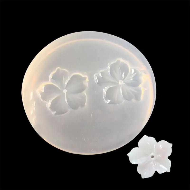 5 pçs flor gota cola molde silicone epóxi molde diy chaveiro artesanato molde transporte da gota