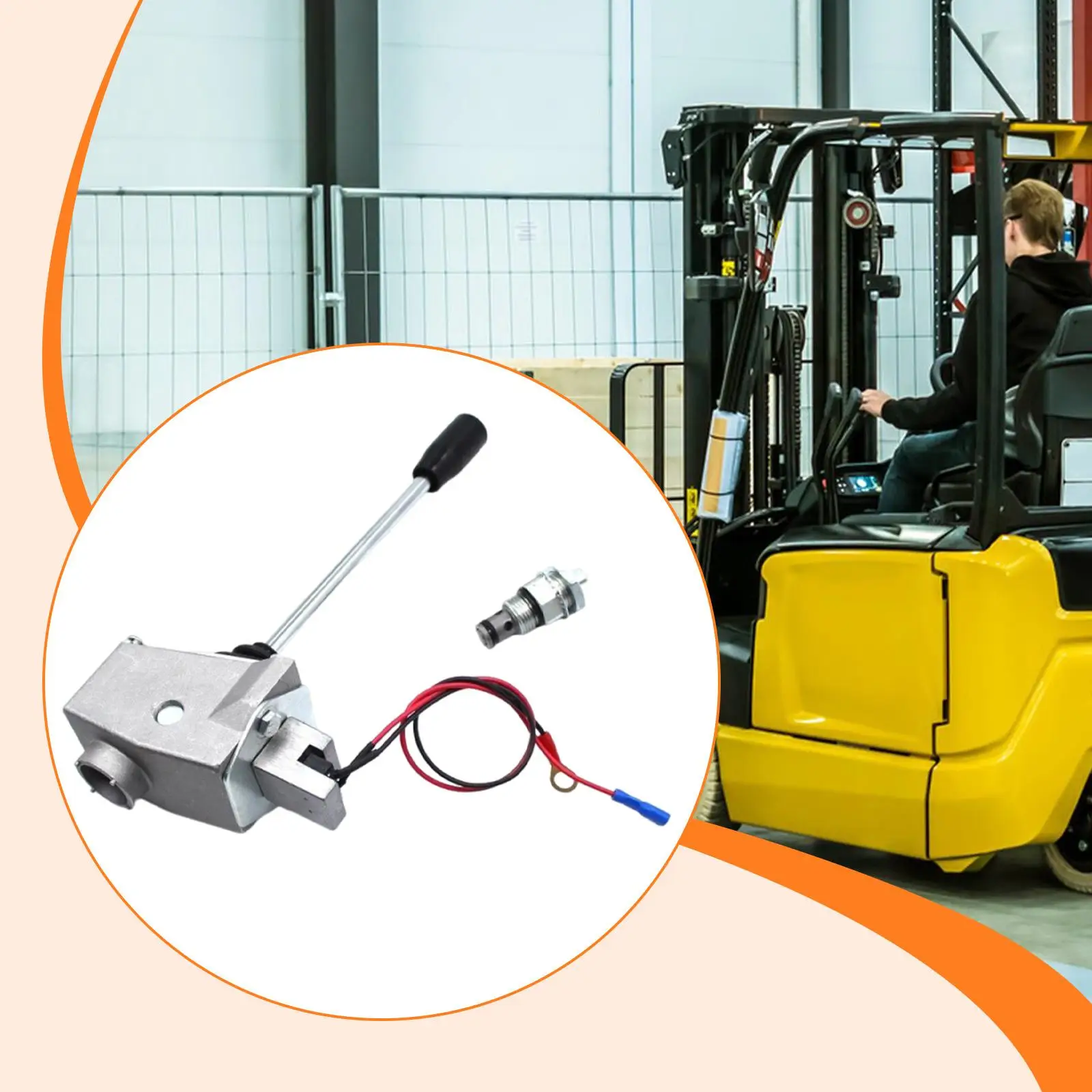 

Forklift Lift Switch Iron Hydraulic Control Handle Electric Forklift Replacement Part for Warehouse Hydraulic Stacker