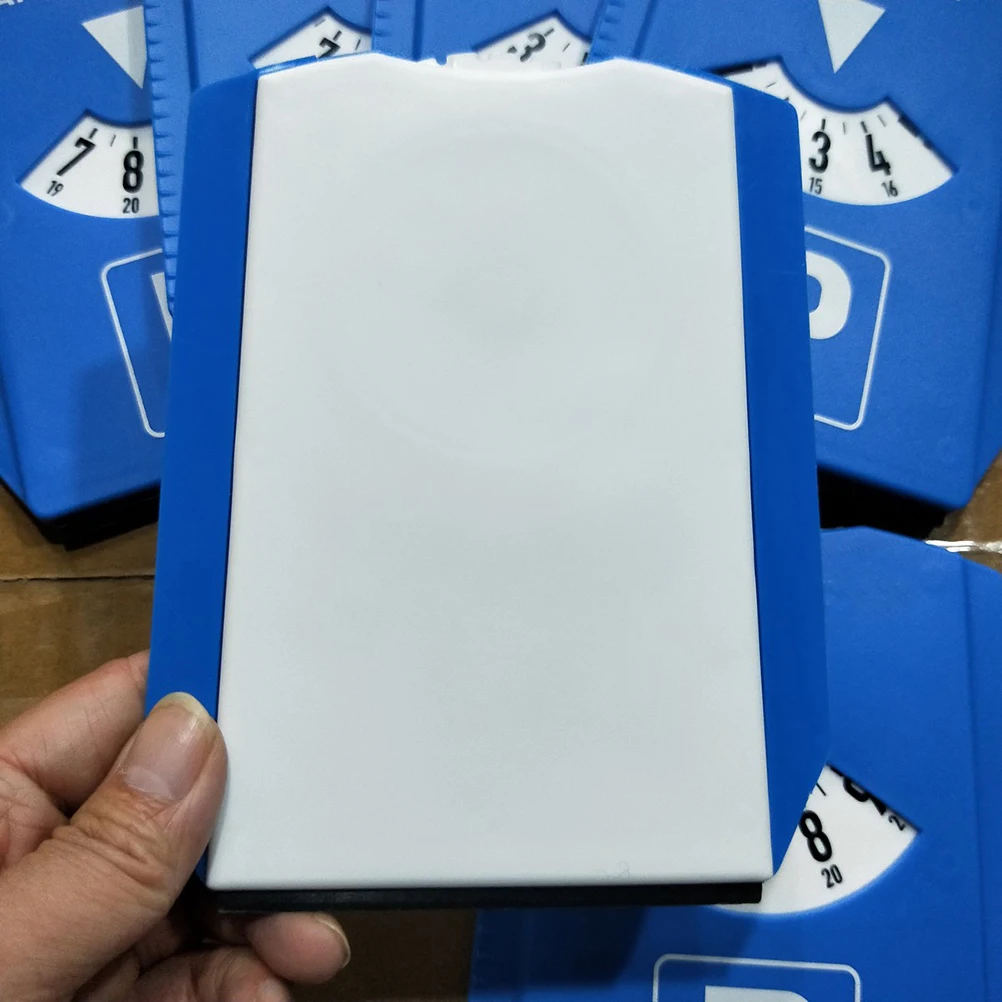 

2pcs Parking Time Display Disc Ice Scraper For Car Windshield Snow Remover Plastic Blade No Scratch Portable Compact Shovel Tool