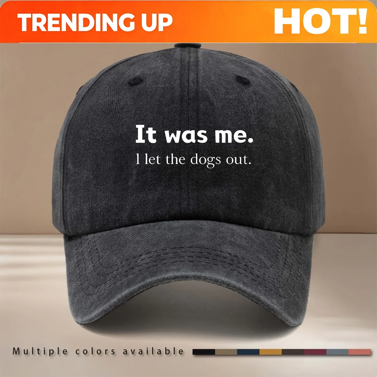 Customization This Is A Baseball Cap With IT Was Me. Print, Casual Adjustable Size Hip-Hop Hat Unisex Comfortable Easy Duckbill