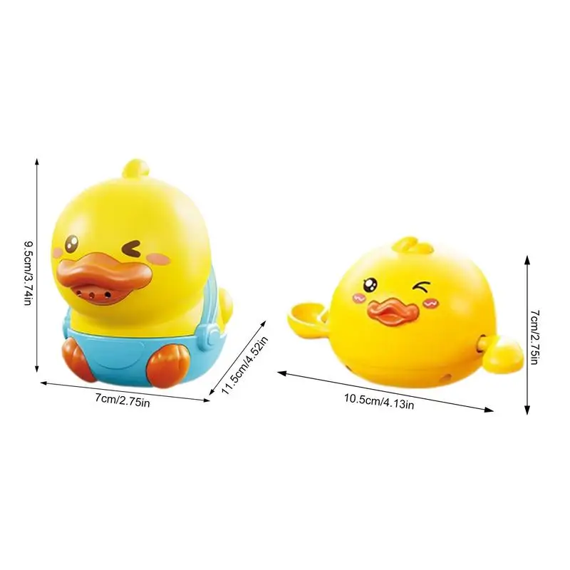 Bath Fountain Toy Yellow Duck Bath Toys Cute Wind Up Water Toys Tub Toys Fun Bath Time Shower Toys For Birthday Aged 3 Boys