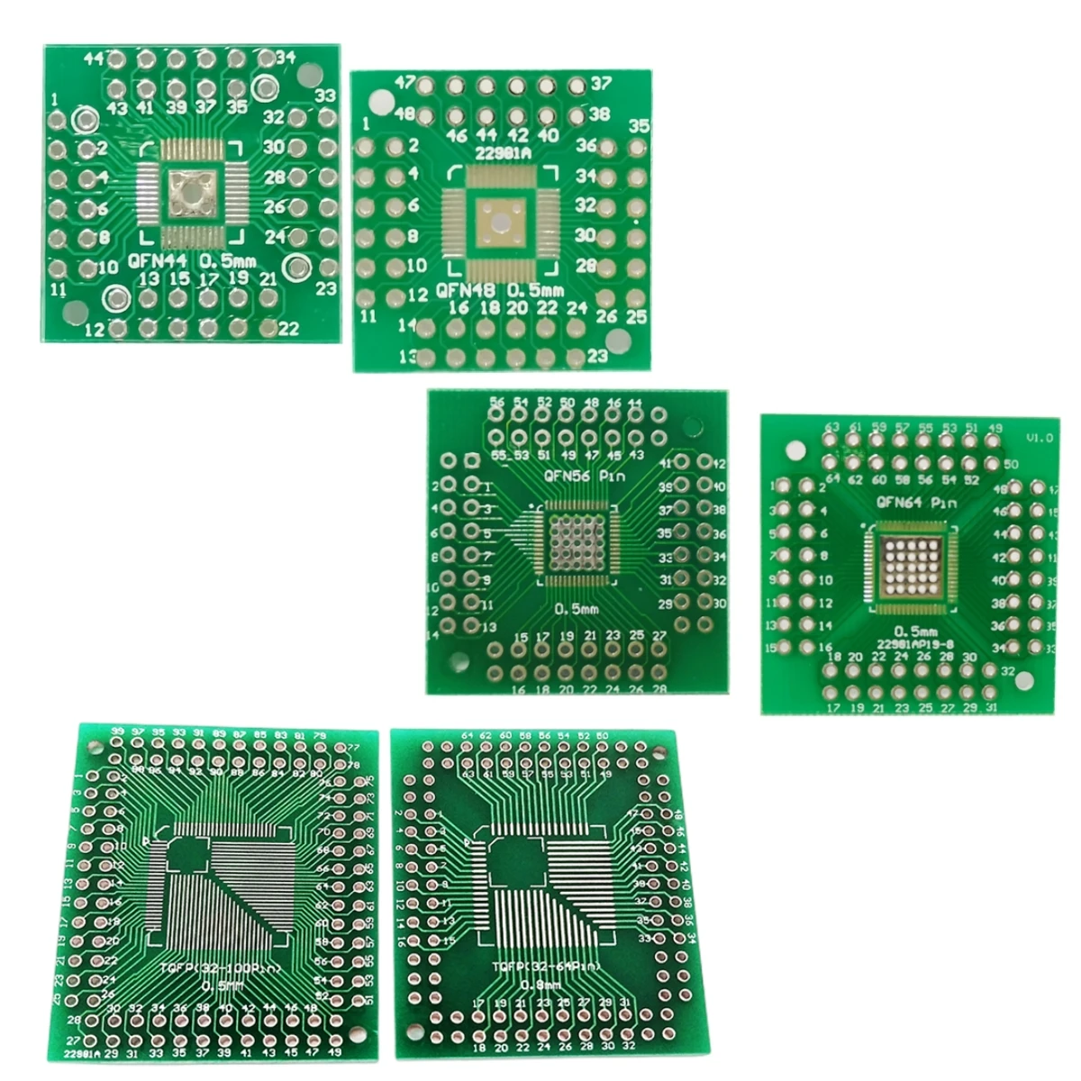 10pcs PCB Board SOP8 SOP14 SOP16 SOP20 SOP24 SOP28 QFP FQFP TQFP Turn To DIP Adapter Converter Plate TSSOP 8 14 16 20 24 28