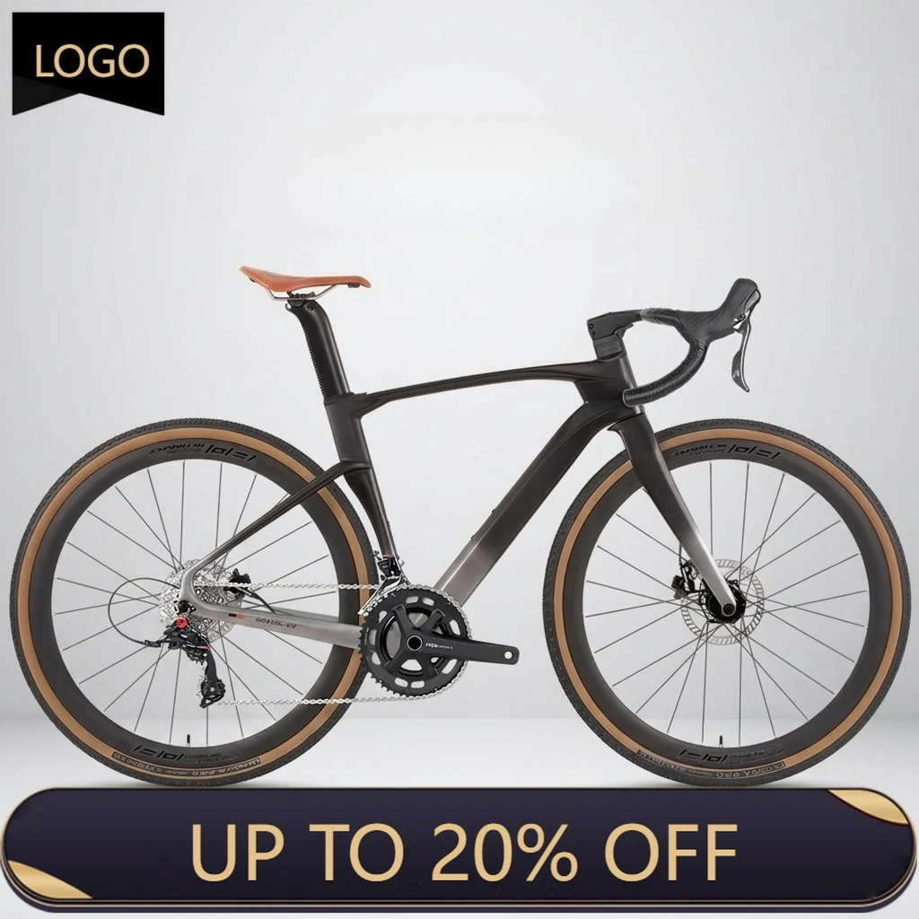 QQA Gravel-v3 Mechanical Axis Carbon Fiber Gravel Bicycle Disc Brakes Aluminum Alloy Wheels 24-Speed Hydraulic Fully Embedded Ci