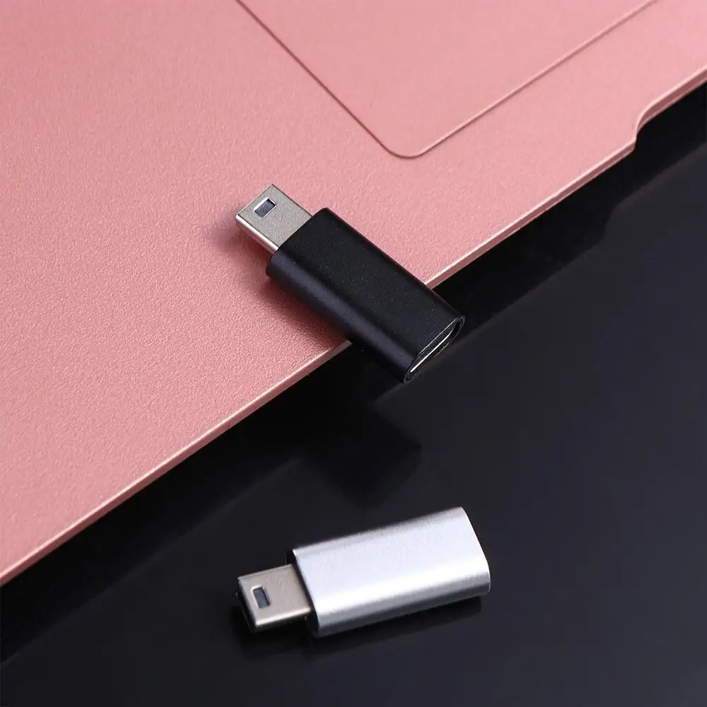 Mini USB Male USB Male Type C Female Data Transfer Connector OTG Adapter Mini USB To Type-C Connector Mini 5 Pin USB Adapter