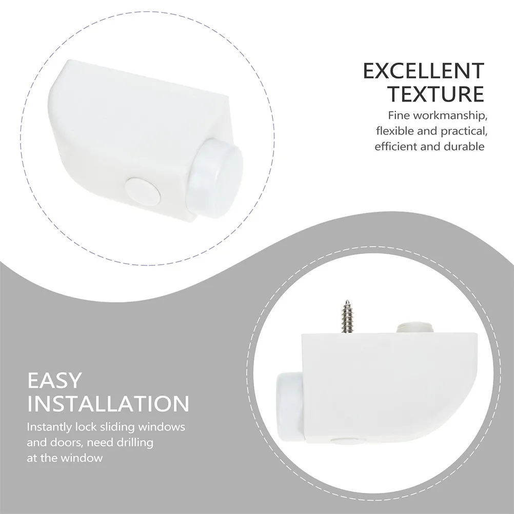 

Комплект из 4 ограничителей для окон: Премиальные замки безопасности для раздвижных дверей, защита от взлома и детских игр, ограничитель для раздвижных окон