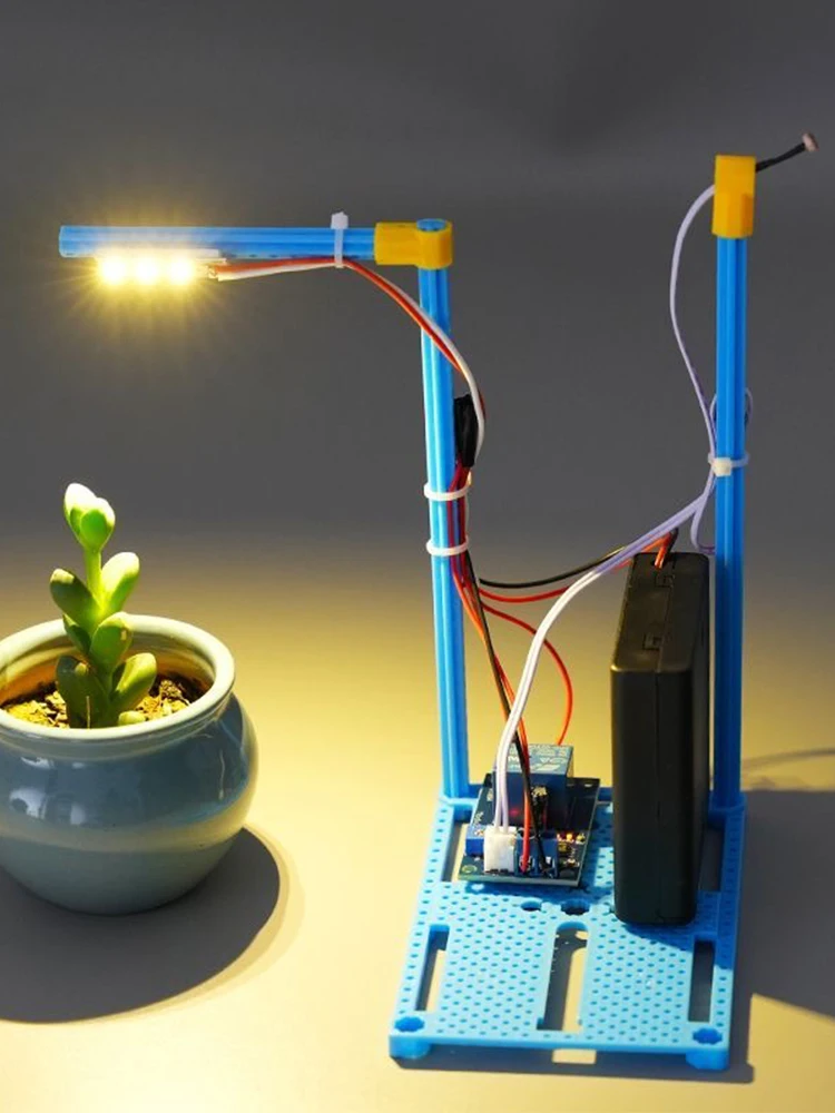 Physik STEM Technologie Gadget Kinder Wissenschaft Spielzeug Pflanze Zusatzbeleuchtung Maschine Lernspielzeug für Kinder DIY Handwerk