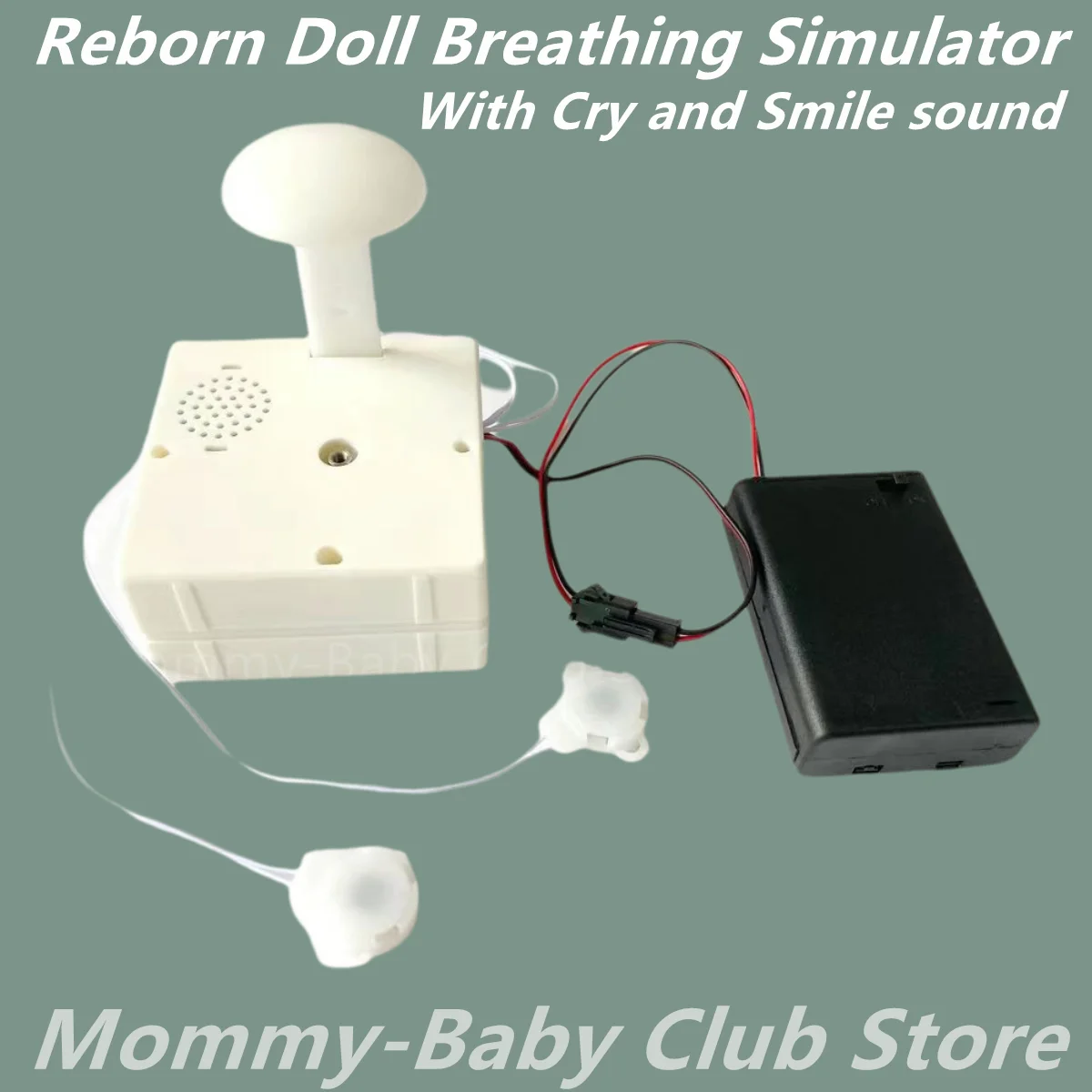 Reborn Baby Butter Breathing Simulator, Coussins Beating with Cry Sound for Newborn, Pulsing Device, Lifelike Baby Butter Accessrespiration, Gift