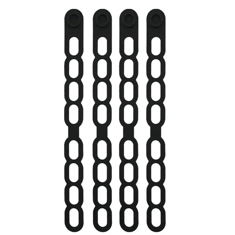 A64T-4 Pcs Silicone Pot Cover Fixing Strap For Minimalist Storage Of Yoga Mats, Curtains & More