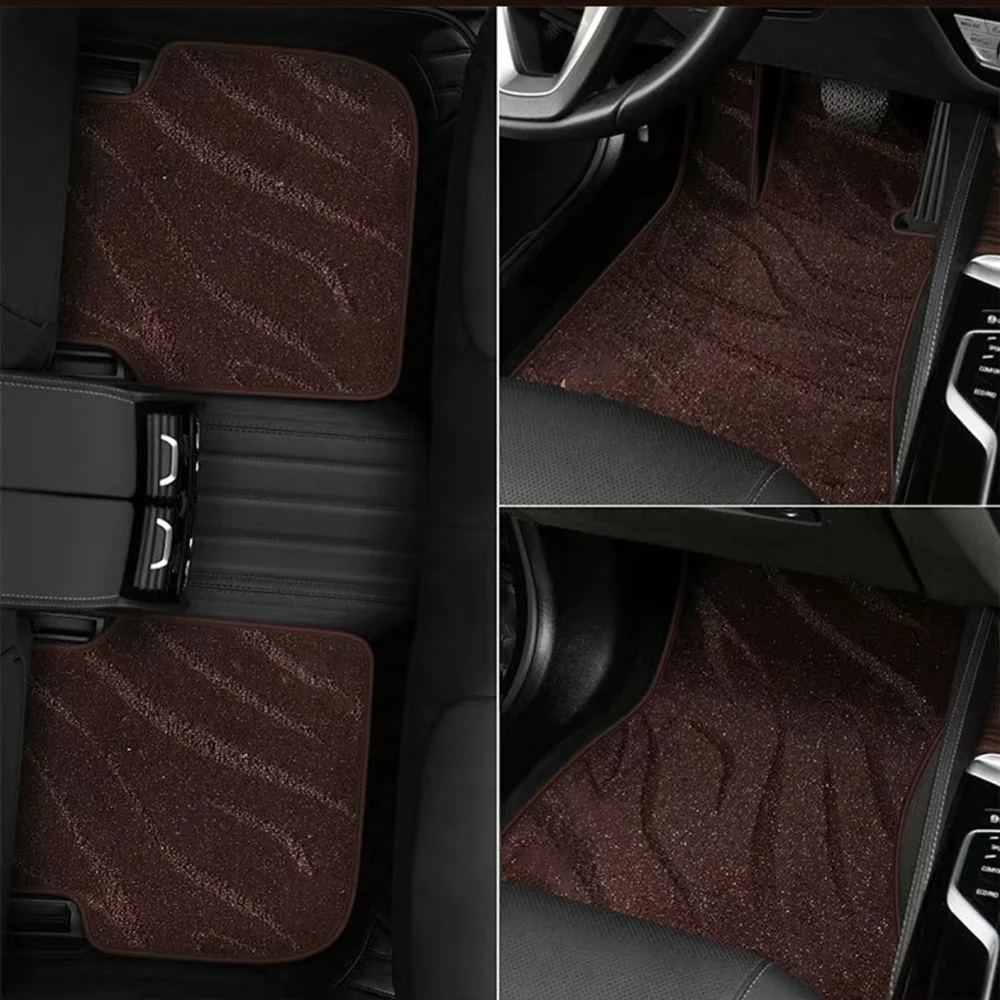 4PCS Starry Sky Blanket Custom Car Floor Mats For Mercedes Benz E-CLASS W212 W213 W214 E300 Auto Carpets Accessorie Floor Liners view 2
