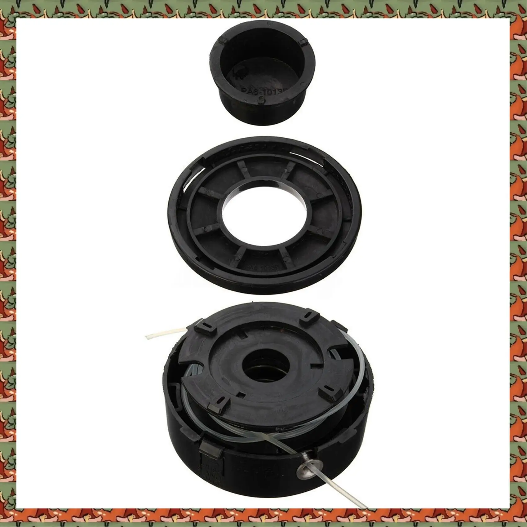 ABLQ 2X Replacement Petrol Trimmer Head Strimmer Bump Feed Line Spool Brush Cutter Grass