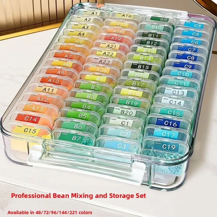 

Special Storage Box Partition for Bean Dots 120 Colors 96 Particles Subpackage 48 Tools 144 Separator Small 72 Color Label 24