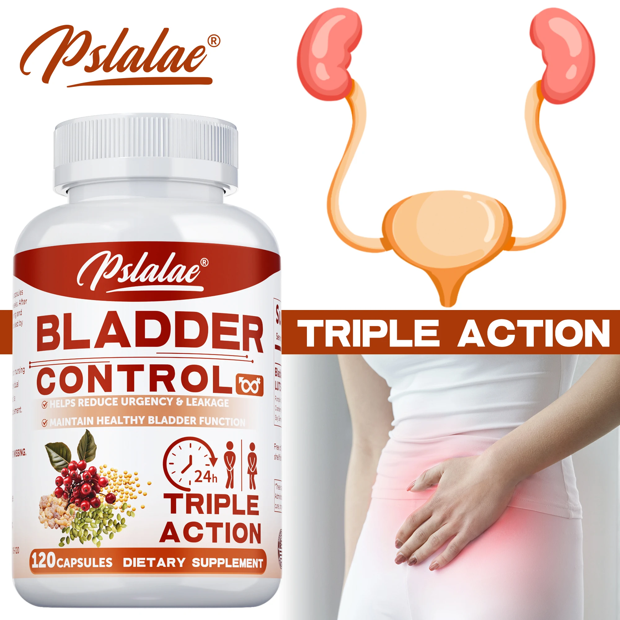 

Bladder Control Supplement - To Cleanse and Protect The Kidneys & Bladder,Supports Urinary Tract Function and Bladder Health
