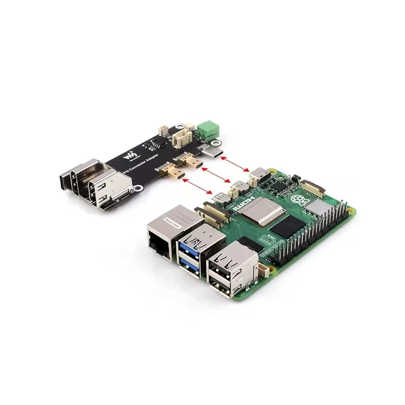 Placa adaptadora Raspberry Pi 4B/5 HDMI HDMI para saída 4K placa de expansão de interface HDMI padrão