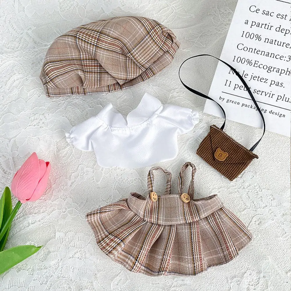 Cross-Dressing Accessories 20cm Cotton Clothes Suit Skirt Cotton Dress Bear Dress Up Clothes Girls