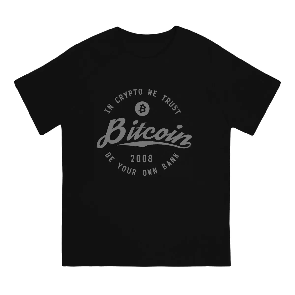 Men Cool Bitcoin T Shirt Cryptocurrency Art 100% Cotton Tops Novelty Short Sleeve Round Neck Tees Birthday Gift T-Shirt image 2