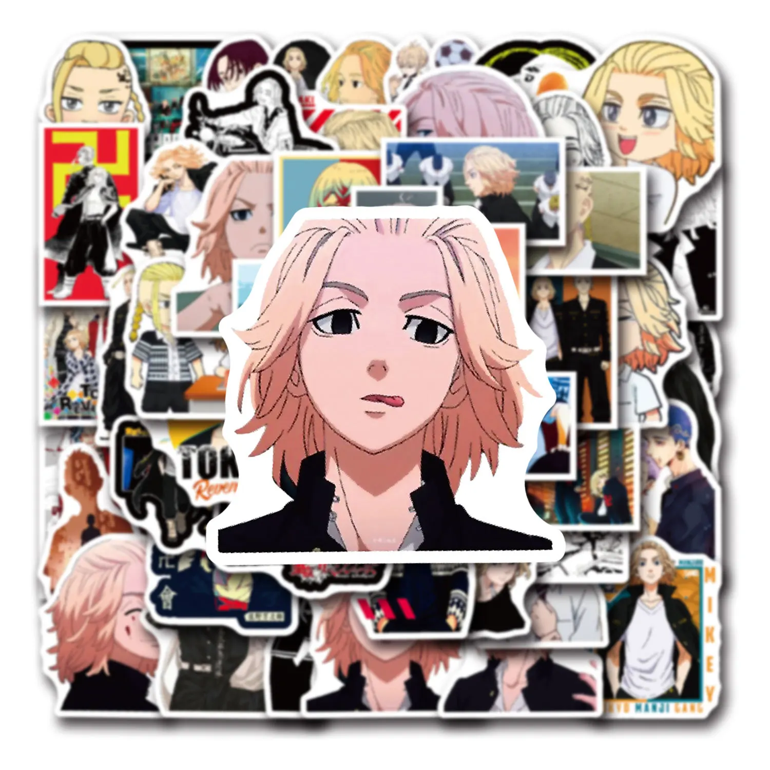 50 Stück Cartoon Tokyo Avengers Kreative Dekorative Schreibwaren Aufkleber für Tassen, Notizbücher, Wasserfest, DIY-Sticker