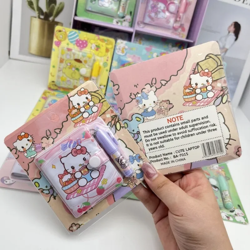 น่ารัก Sanrio Kuromi โน้ตบุ๊คอะนิเมะการ์ตูน Cinnamoroll My Melody Kawaii เด็กเครื่องเขียนโรงเรียนนักเรียนวันหยุดของขวัญ