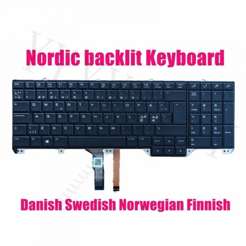 

QNordic Backlit Keyboard for Dell Alienware 17 R2/17 R3 0WHRWD
