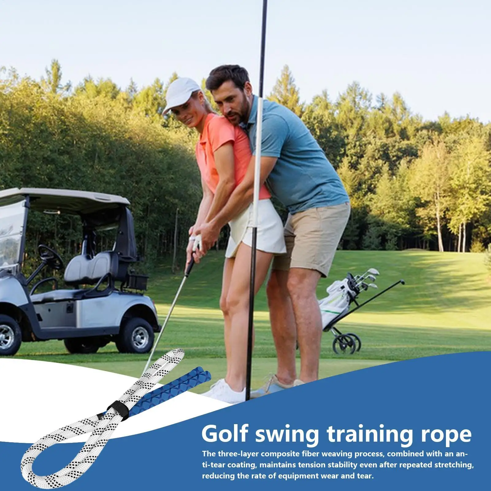 

Golf Training Aids Swing Correcting Arm Band Golf Practice Equipment Correction Rope For Beginner Golfer Sports Daily Course