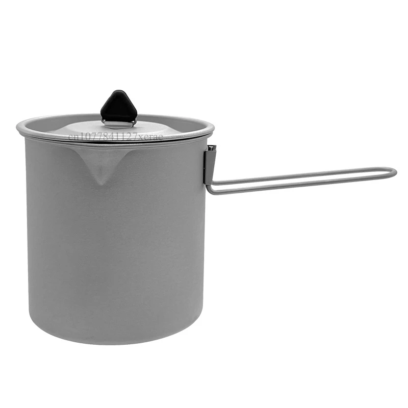 

750ml Detachable Handle Water Cup Outdoor Camping Eagle Beak Mug Portable Ultra Light Pure Titanium Multifunctional Pot