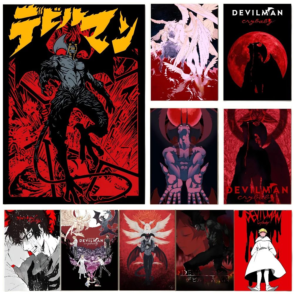 Devilman Crybaby Poster Poster Paper Print Home Living Room Bedroom Entrance Bar Restaurant Cafe Art Painting Decoration