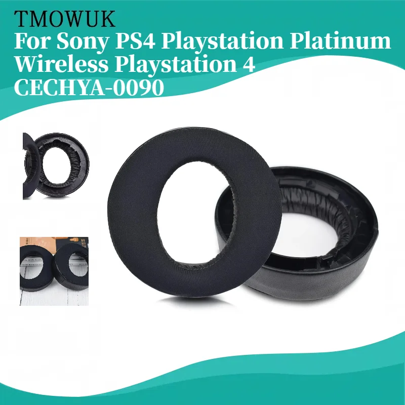 

TMOWUK Replacement Cooling Gel Ear Pads For Sony PS4 Playstation Platinum Wireless Playstation 4 CECHYA-0090 Gaming Headphones