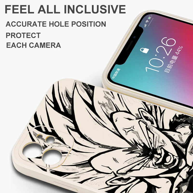 V-Vegeta D-Dragons Balls Phone Case For Xiaomi Redmi Note 12 11 11S 11T 10 10S 10T 9 8 Pro Plus Carcasa Liquid Silicone Cover