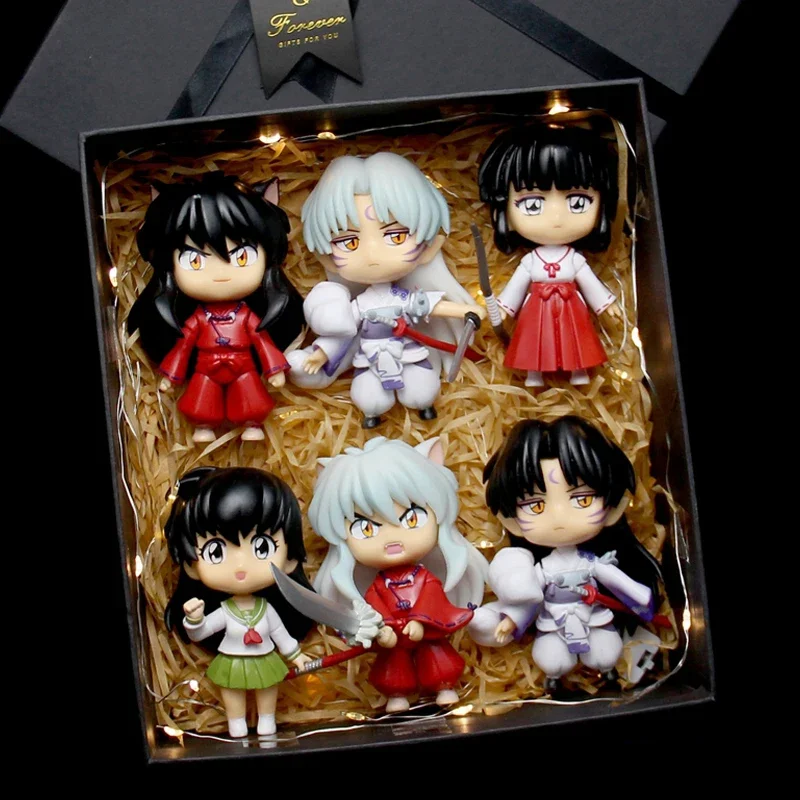 Inuyasha Children's Action Plan, PVC Toy Model, Higurashi, Kagome, Miroku, Sesshoumaru