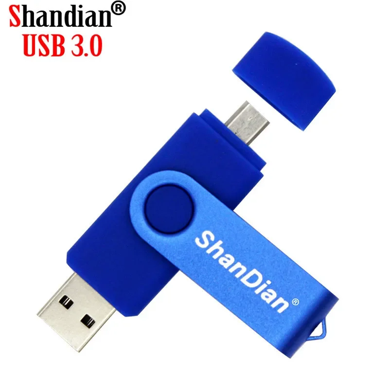 SHANDIAN-فلاش يو أس بي 3.0 OTG ، سرعة عالية, محرك أقراص فلاش 128 جيجابايت 64 جيجابايت 32 جيجابايت 16 جيجابايت 8 جيجابايت ، ذاكرة OTG U