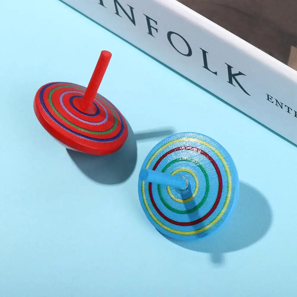 Game Spinning Top DIY Gyroscope Toys Desktop Spinning Top Wooden Rotate Gyro Wooden Gyro Toys Woode Spinning Top Toy