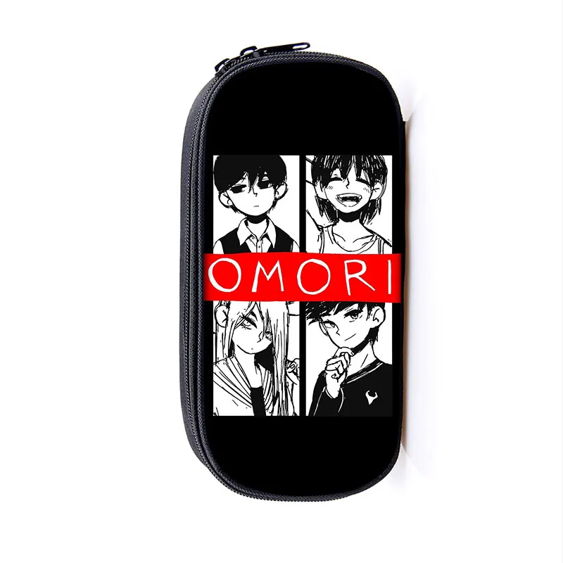 Cute Omori Cosmetic Case Pencil Bag Cartoon Omori Stationary Bag Teenager Pencil Box School Supplies Gift