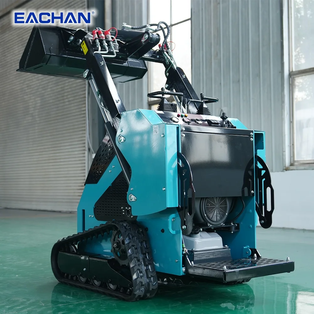 

EACHAN CE EPA Mini Skid Steer Loader Garden Crawler Skid Steer Loader Home Diesel Track Small Skid Steer Loader Customized