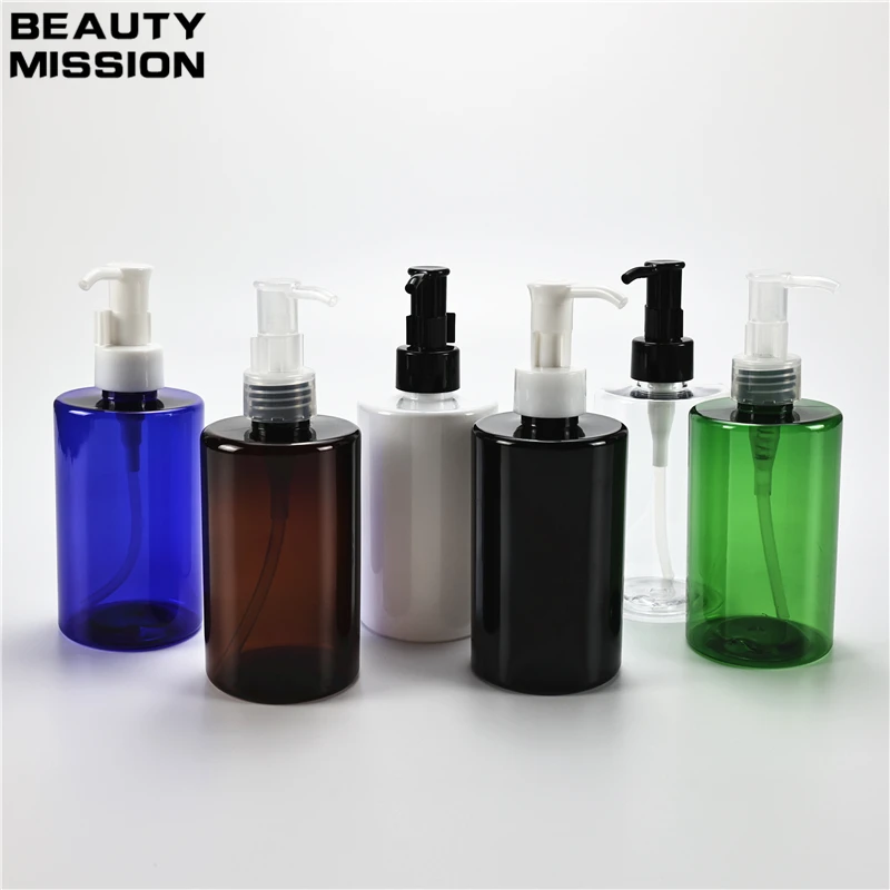 

Chunky 250ml X 25 Empty Cleaning Oil Pump Flat Shoulder Bottle 250CC Massage Oil Container Skin Care Lotion PET Packaging Bottle