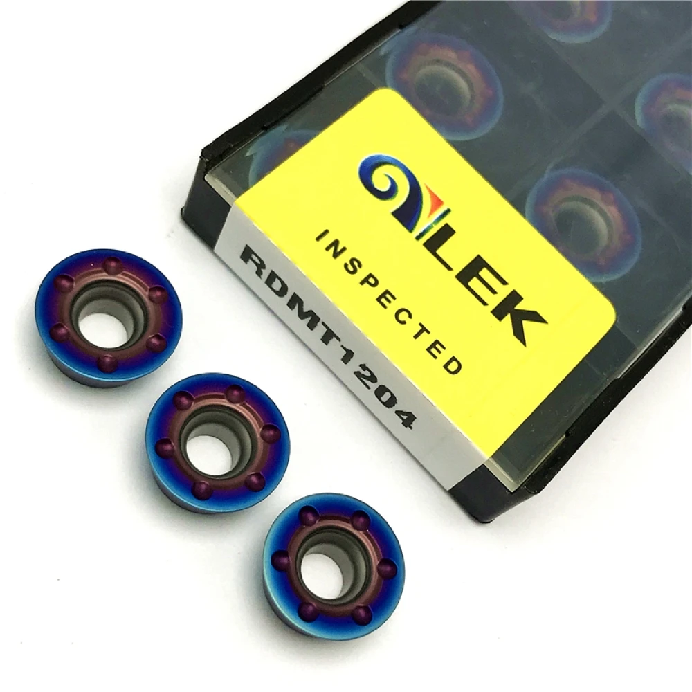 RPMT08T2 RPMT10T3 RPMT1204 Nano revestimiento azul insertos de carburo de alta calidad herramienta de torneado de fresado herramientas de corte de torno CNC