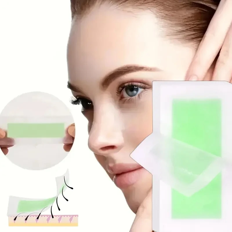10/30/50 Pcs Depilatory Wax Strips For Hair Removal Wax Paper Cold Wax Strips Paper For Face Neck Arm Leg Body Beauty Tools