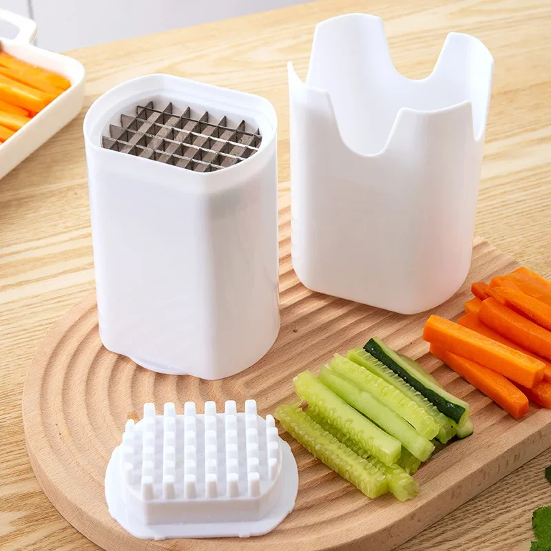 

1PC White New Type French Fry Cutter Natural Cut Rapid Slicer Vegetable Potato Tool Food Veggie Dicer Veg Chopper Tools Salad