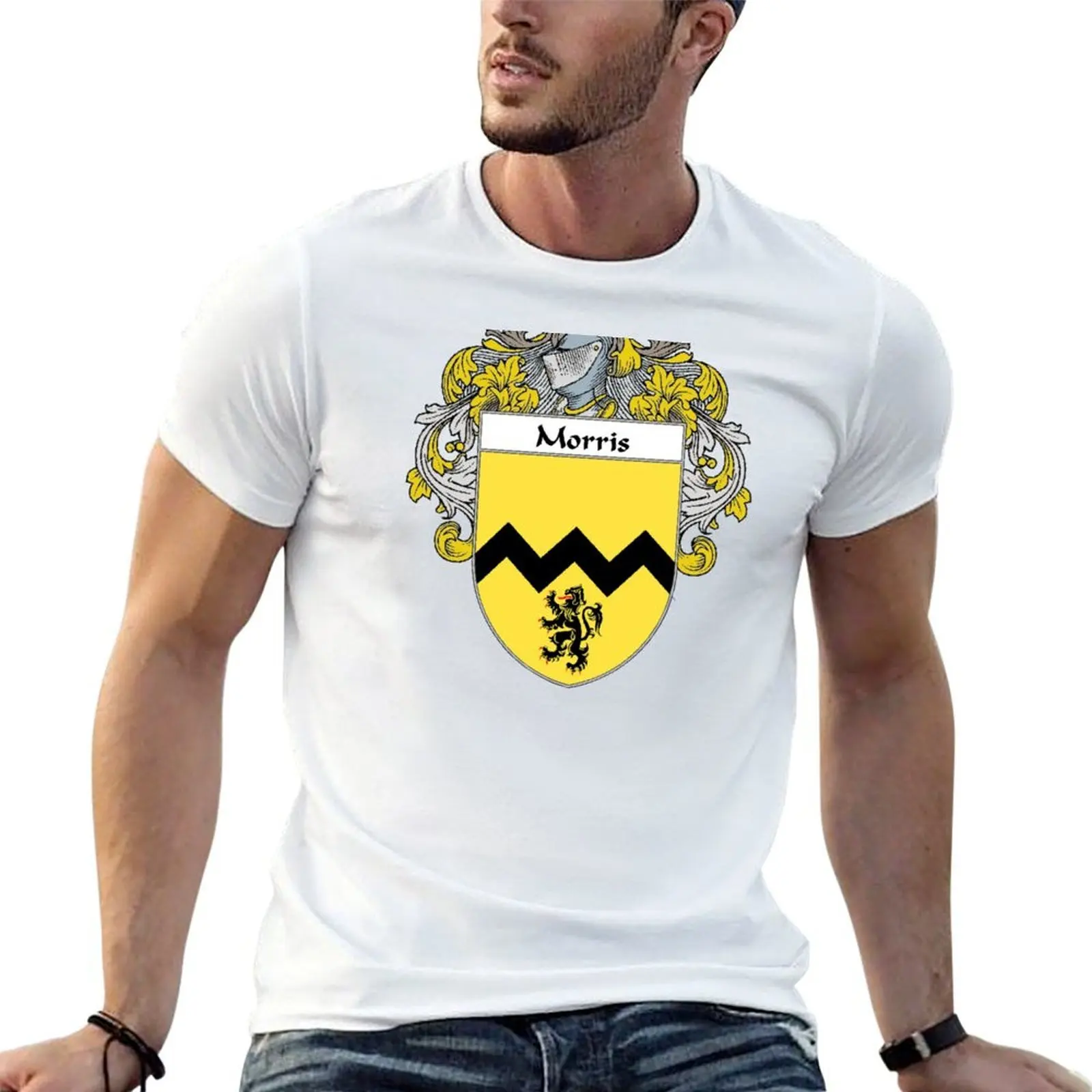 Morris Coat of Arms/Family Crest T-Shirt customs design your own valentines clothes fruit of the loom mens t shirts