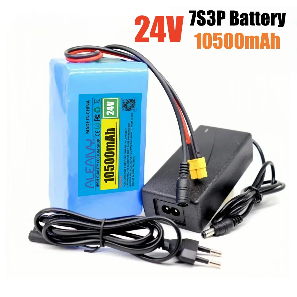 

Powerful 24V 10.5Ah 7S3P 18650 Rechargeable Batteries 29.4V 10500mAh (250W) Battery Pack for Wheelchair Motor Electric Power
