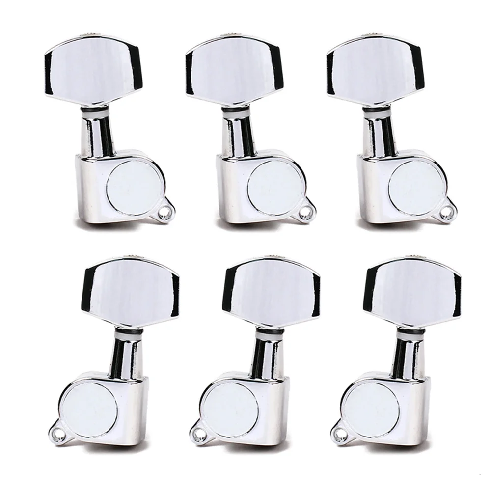 

3 L3R Guitar Knob Acoustic Machine Heads Tuner Pegs Semicircle Tuning for Steel String Bass Electric Tuners