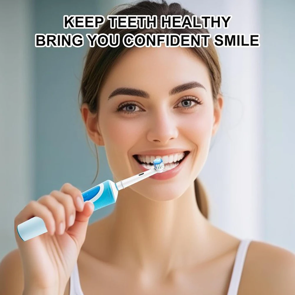 Rotierende Ersatzbürstenköpfe, kompatibel mit Oral B elektrischen Zahnbürsten, Zahnbürstenkopf für Pro 1000/100/500 (4/8/12/20 Stück) – Detail 4