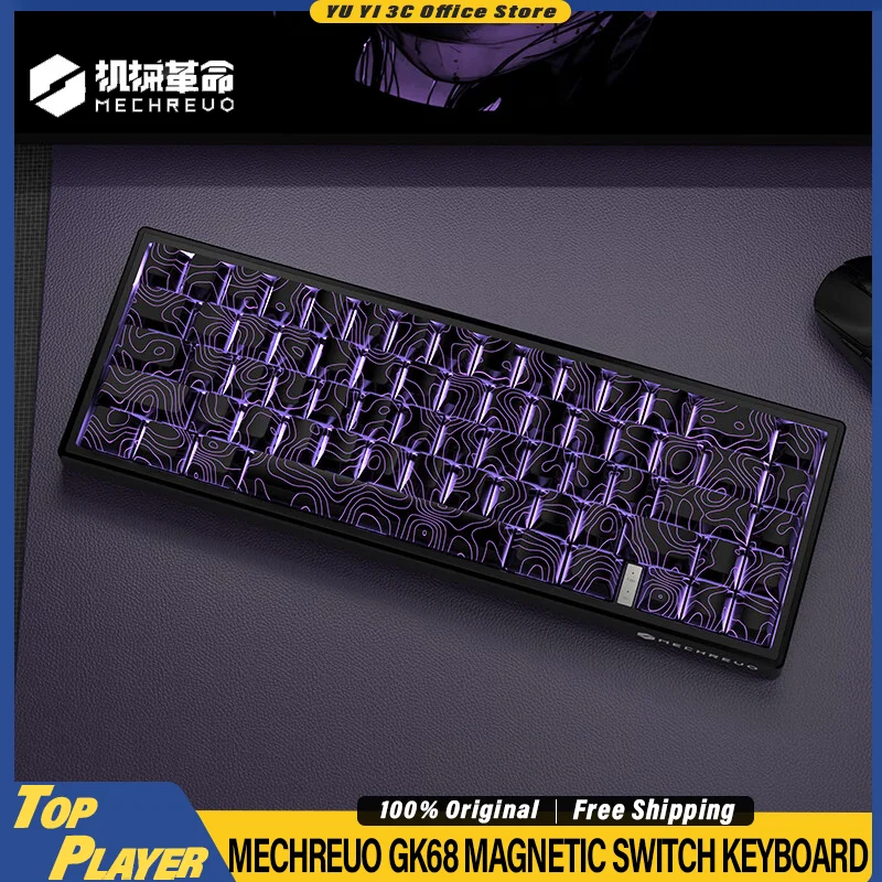 MECHREVO GK68 Gaming Keyboard E-Sport 8K Polling Rate Customized 0.01MM RT Magnetic Switch Dynamic RGB SOCD DKS TGL MT Keyboard