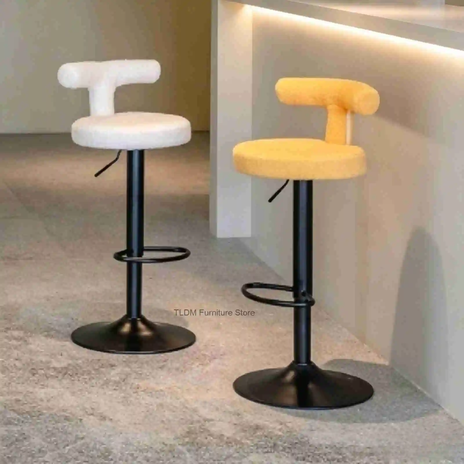 for Swivel Rotating Height Adjustable Tall Bar Chair, Stool, Home Chair Counter High Cashier Desk & Reception Counter