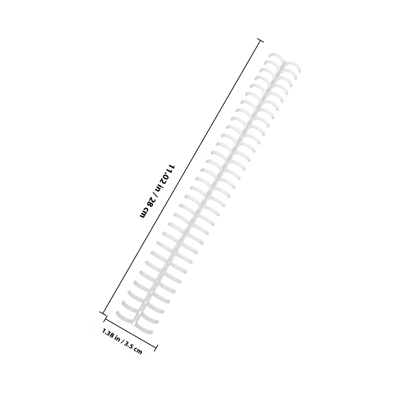 10Pcs Loose-Leaf Binder Rings Plastic Binding Coils for Notebook Calendar DIY Book Repair Replacement Spiral Ring Hinge