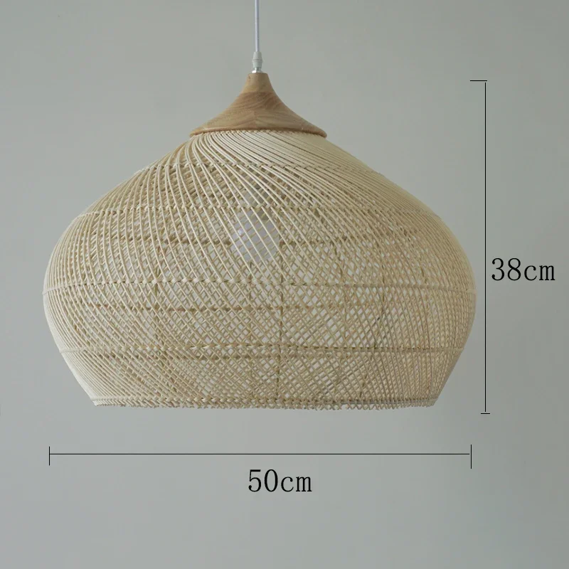 Zuidoost-Aziatische rotan hanglamp Hoge kwaliteit plafondlamp Eetkamer Restaurant rieten lichtarmatuur Loft ophanging