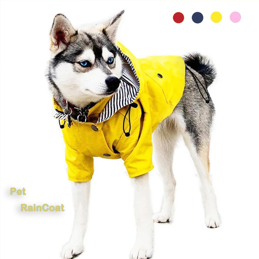 

Waterproof Pet Dog Coat for Small Medium Large Dogs Windproof Jacket Dog Raincoat Dog Sport Hoodies Pet Clothes for All Dogs