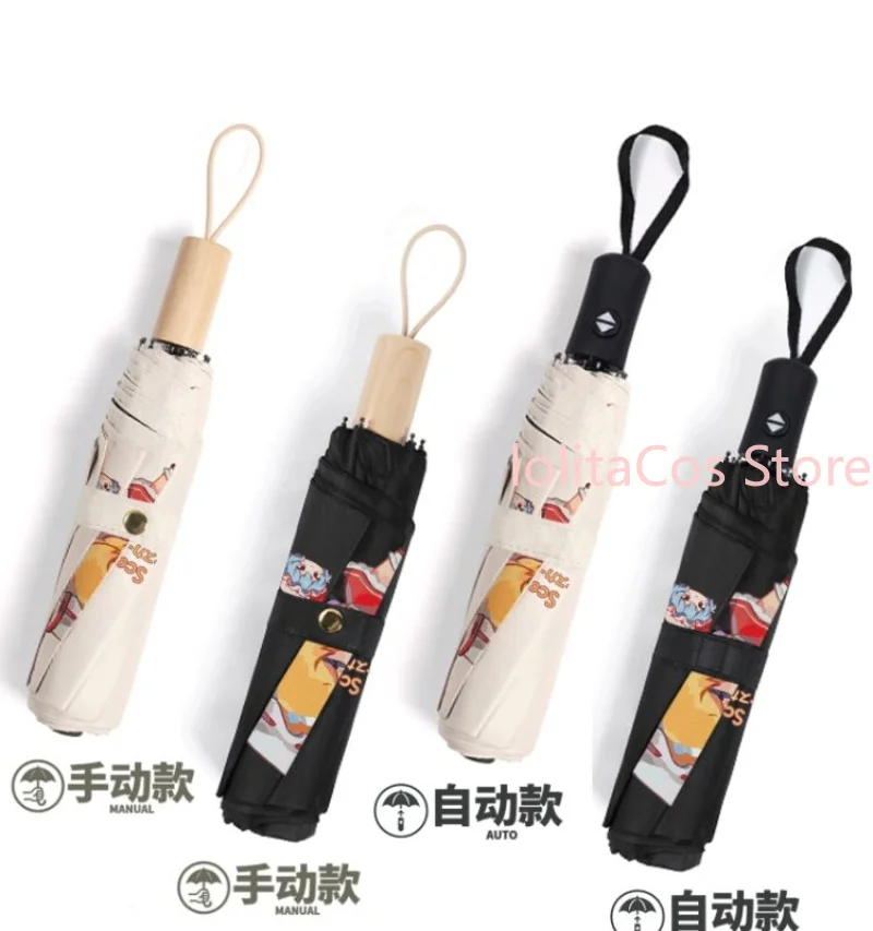Touhou Project Remilia Scarlet Flandre Scarlet Outdoor Sun Parasol Collapsible Rainshade Sunny Rain Dual-Use Vinyl Umbrella - view 5